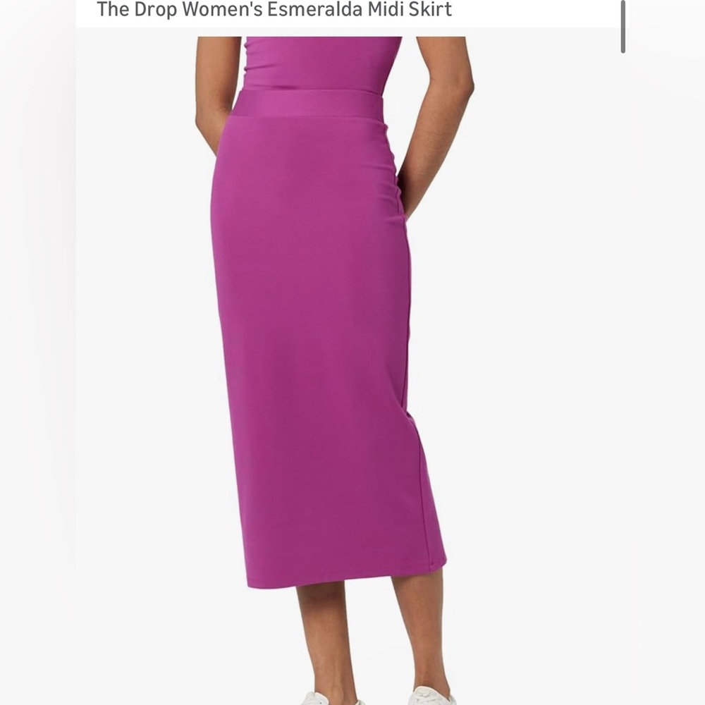 Chic Fuchsia Midi Skirt small